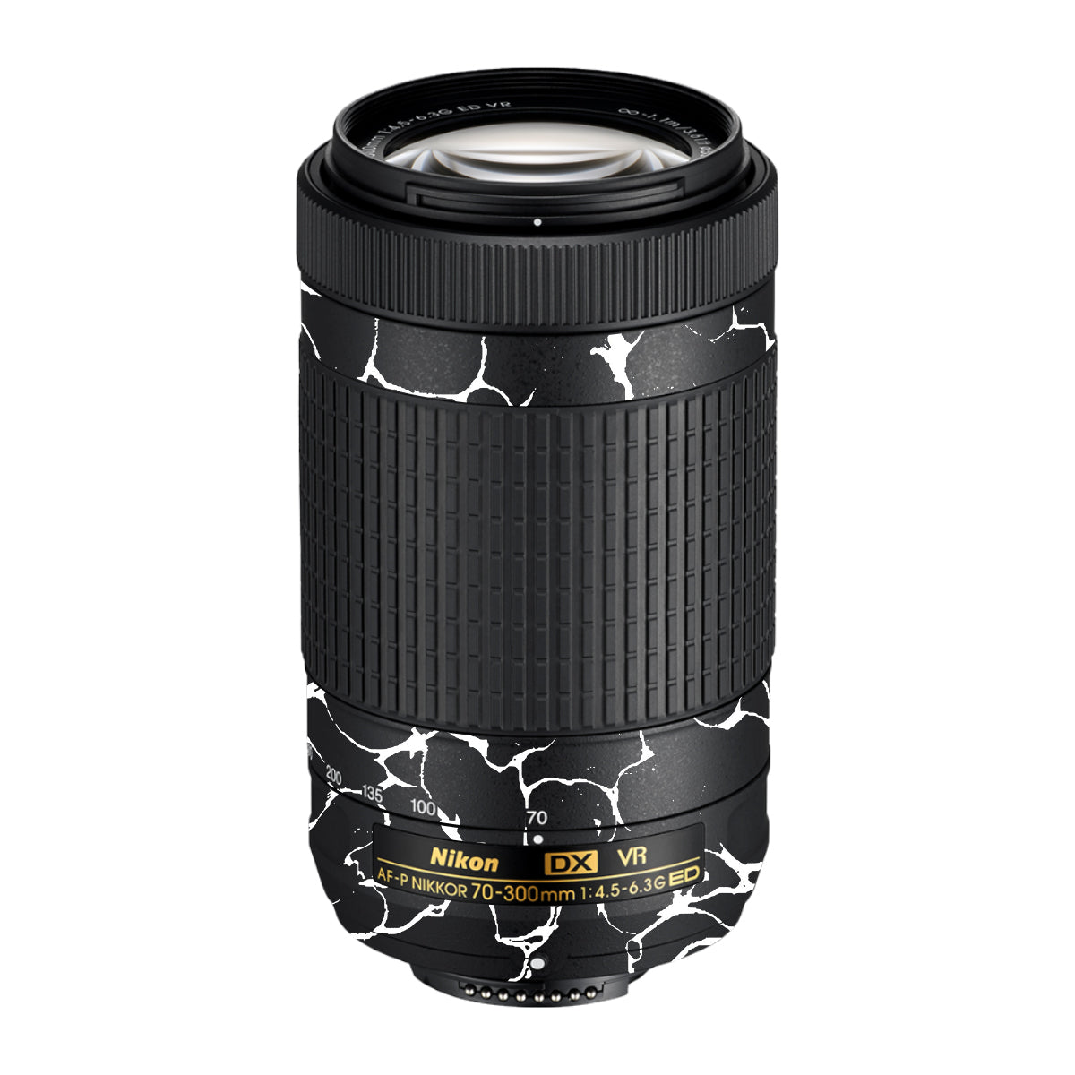 White Web Nikon AF-P Nikkor 70-300mm F/4.5-6.3G ED VR Camera Lens Skin