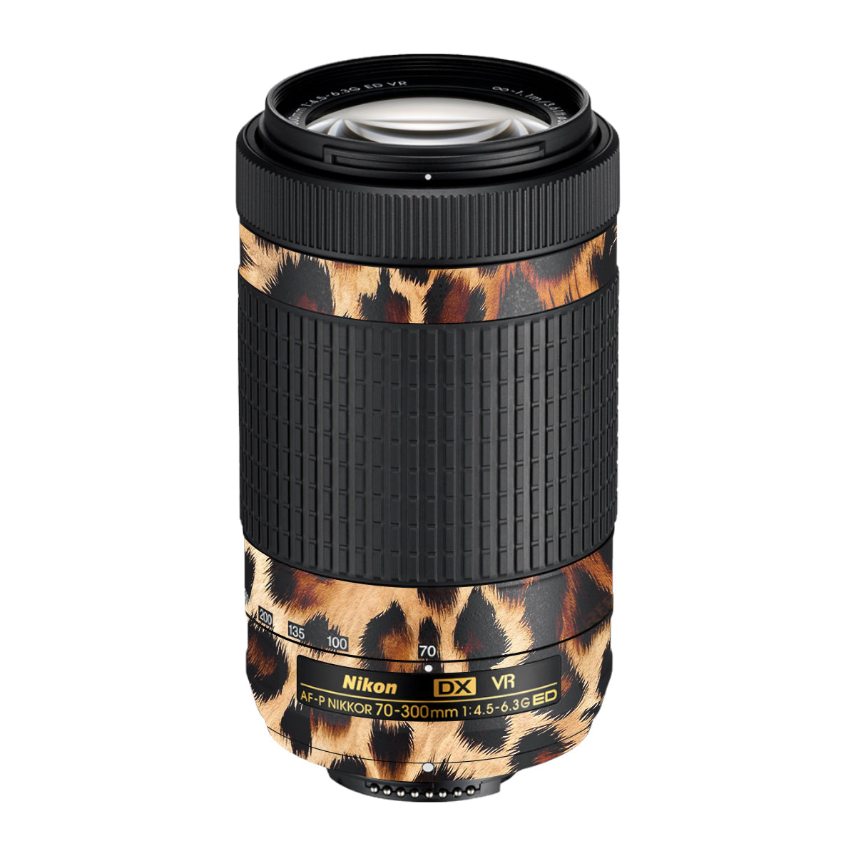 Classic Leopard Spots Nikon AF-P Nikkor 70-300mm F/4.5-6.3G ED VR Camera Lens Skin