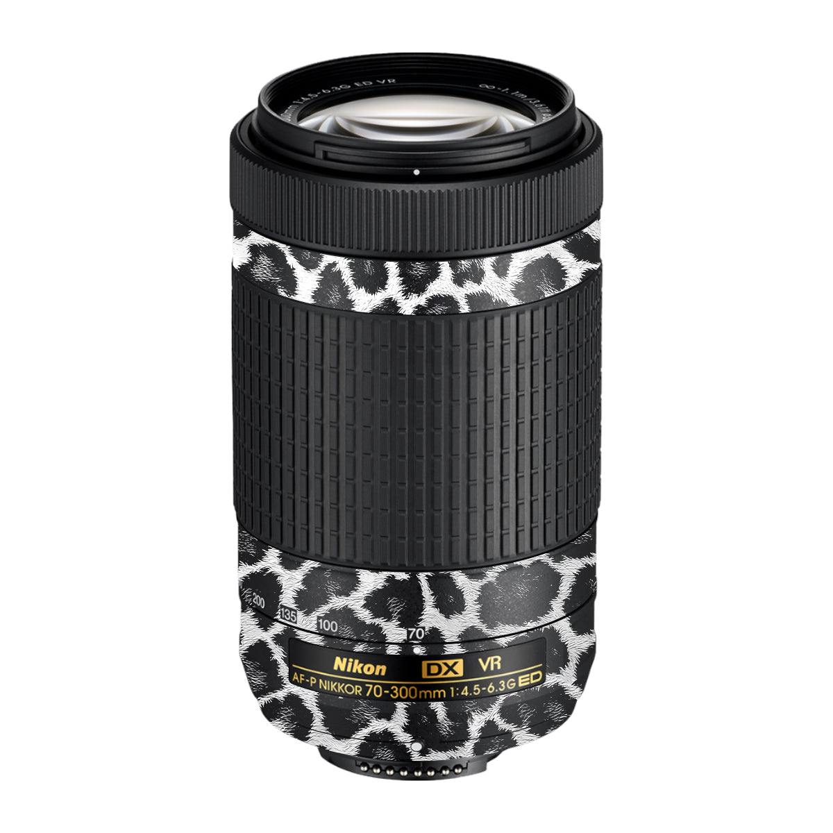 Snow Leopard Spots Nikon AF-P Nikkor 70-300mm F/4.5-6.3G ED VR Camera Lens Skin