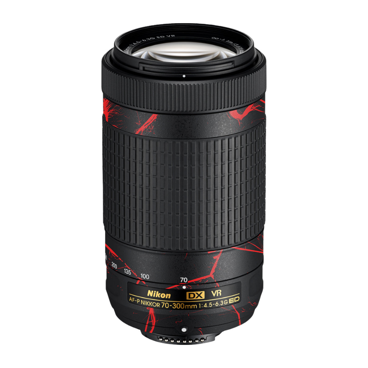 Red Neural Grid Nikon AF-P Nikkor 70-300mm F/4.5-6.3G ED VR Camera Lens Skin