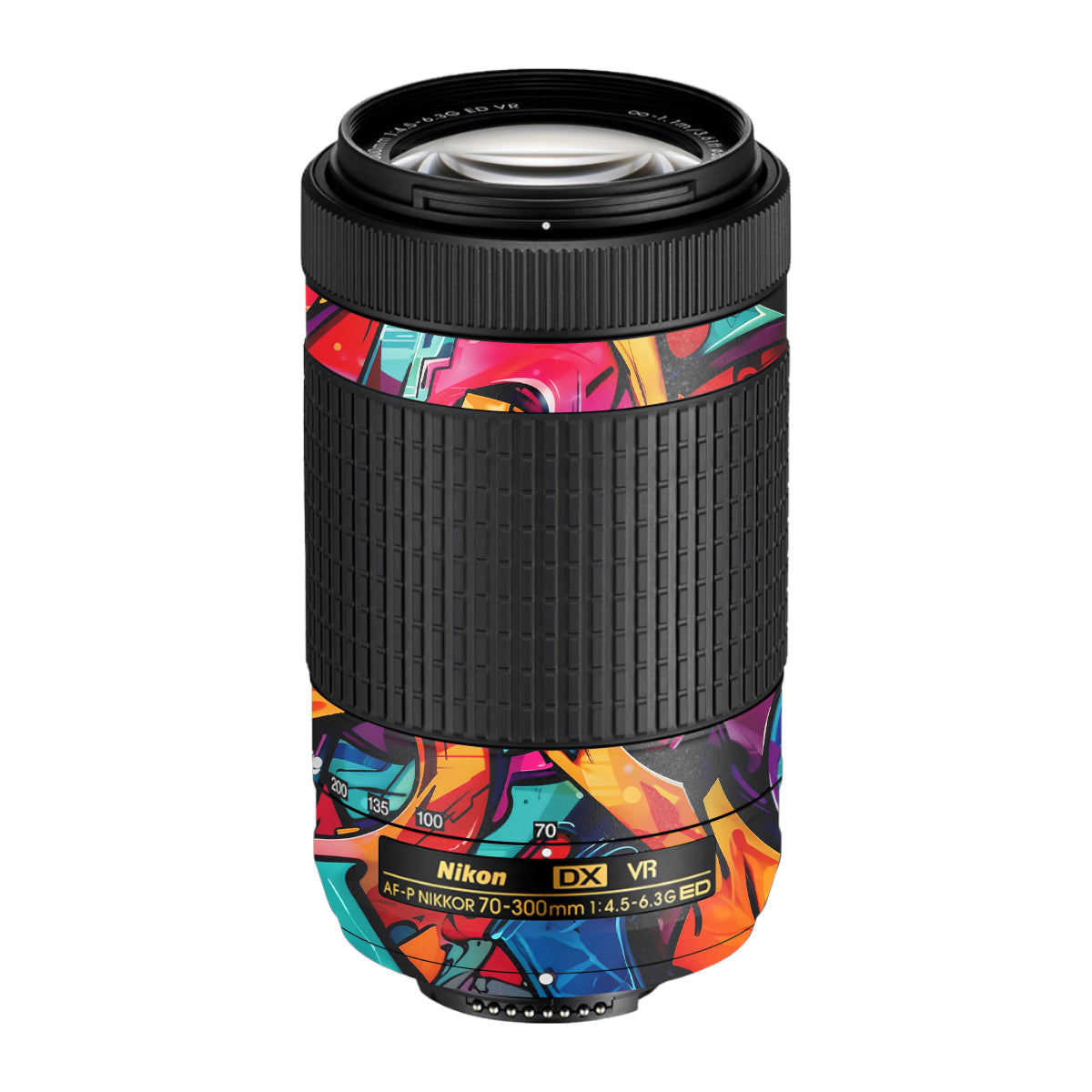 Urban Graffiti Explosion Nikon AF-P Nikkor 70-300mm F/4.5-6.3G ED VR Camera Lens Skin