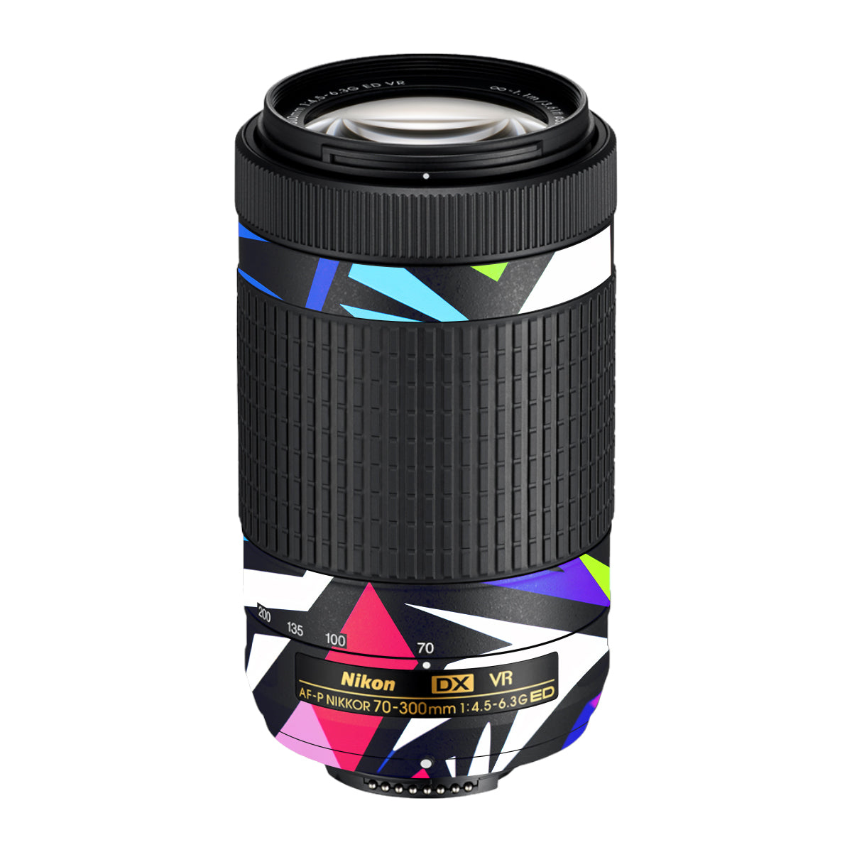 Bold Geometric Pop Nikon AF-P Nikkor 70-300mm F/4.5-6.3G ED VR Camera Lens Skin