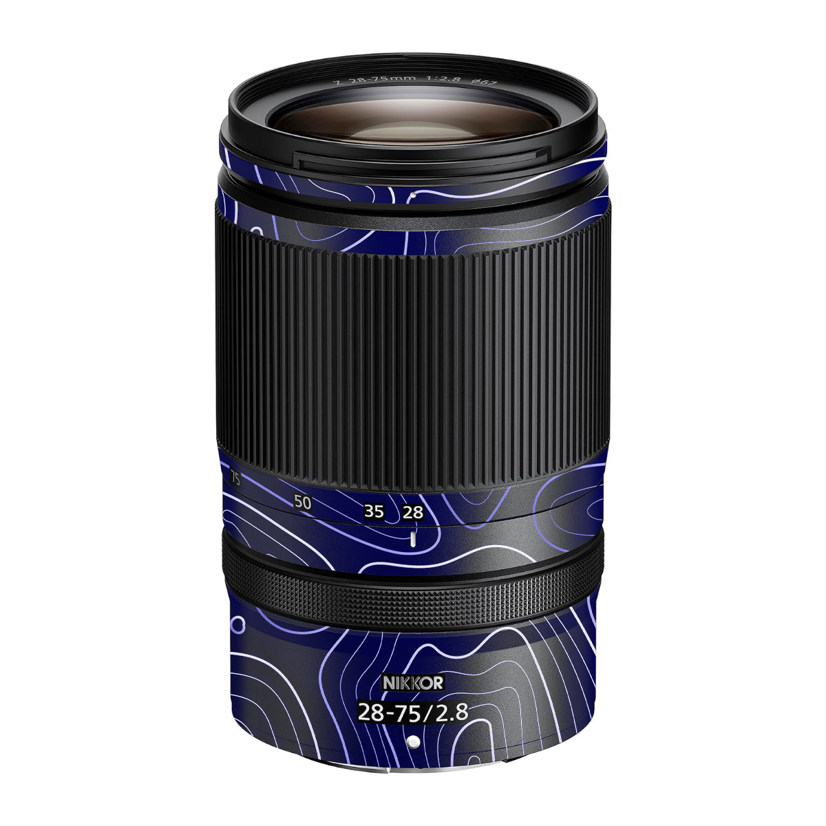 Deep Blue Contour Nikon Nikkor Z 28-75mm F/2.8 Camera Lens Skin