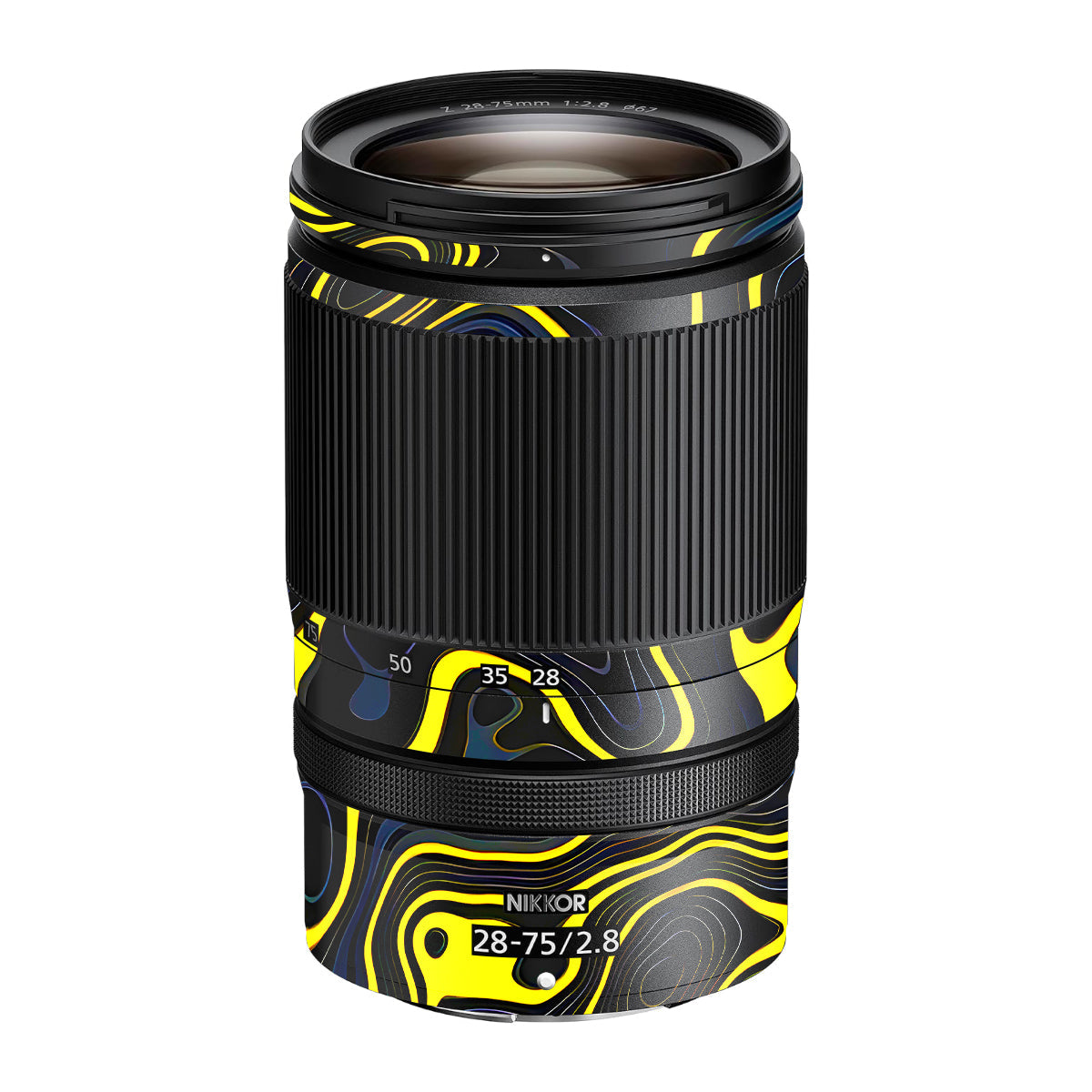 Neon Lava Contours Nikon Nikkor Z 28-75mm F/2.8 Camera Lens Skin