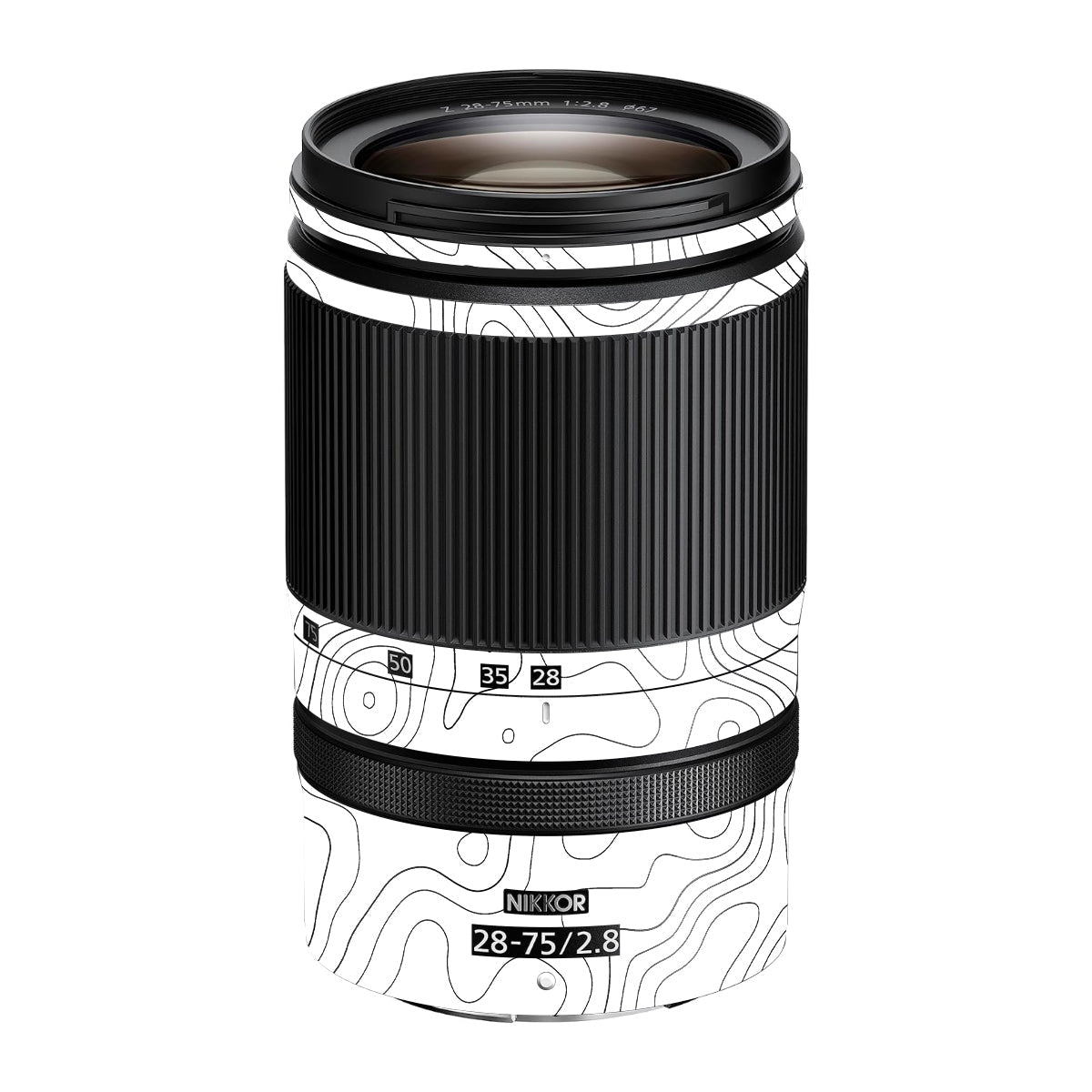 White Contour Design Nikon Nikkor Z 28-75mm F/2.8 Camera Lens Skin
