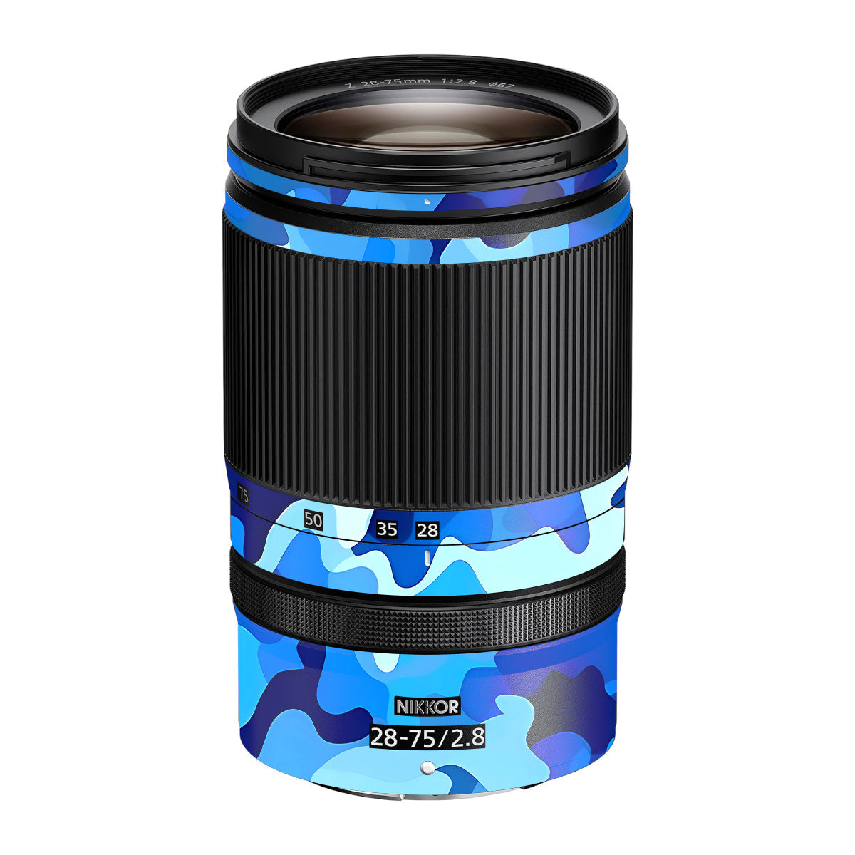 Arctic Blue Camo Pattern Nikon Nikkor Z 28-75mm F/2.8 Camera Lens Skin