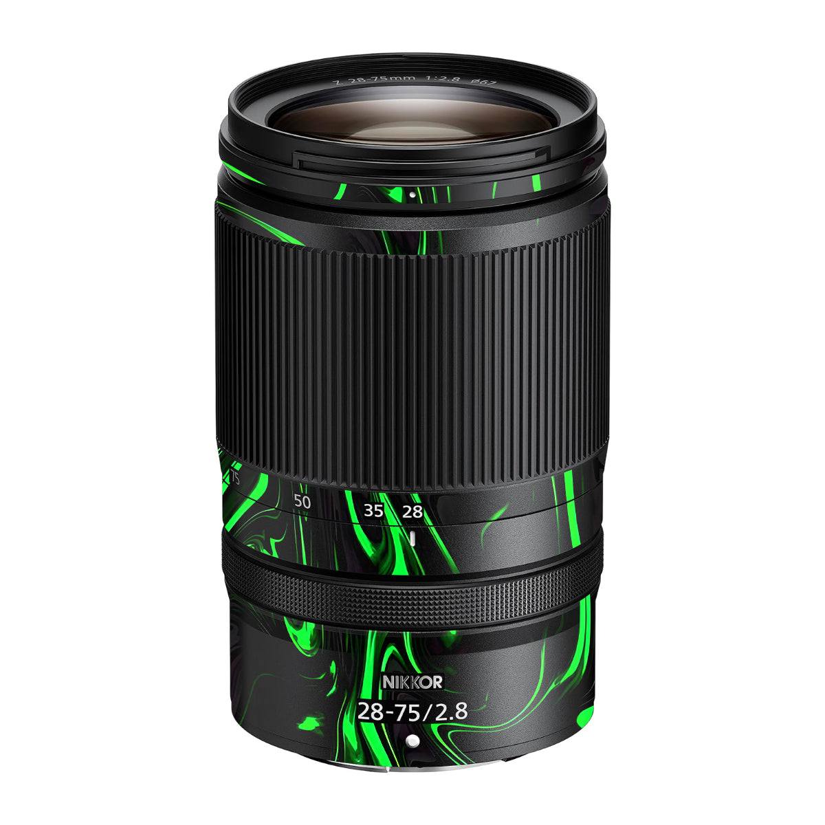 Green Liquid Pattern Nikon Nikkor Z 28-75mm F/2.8 Camera Lens Skin