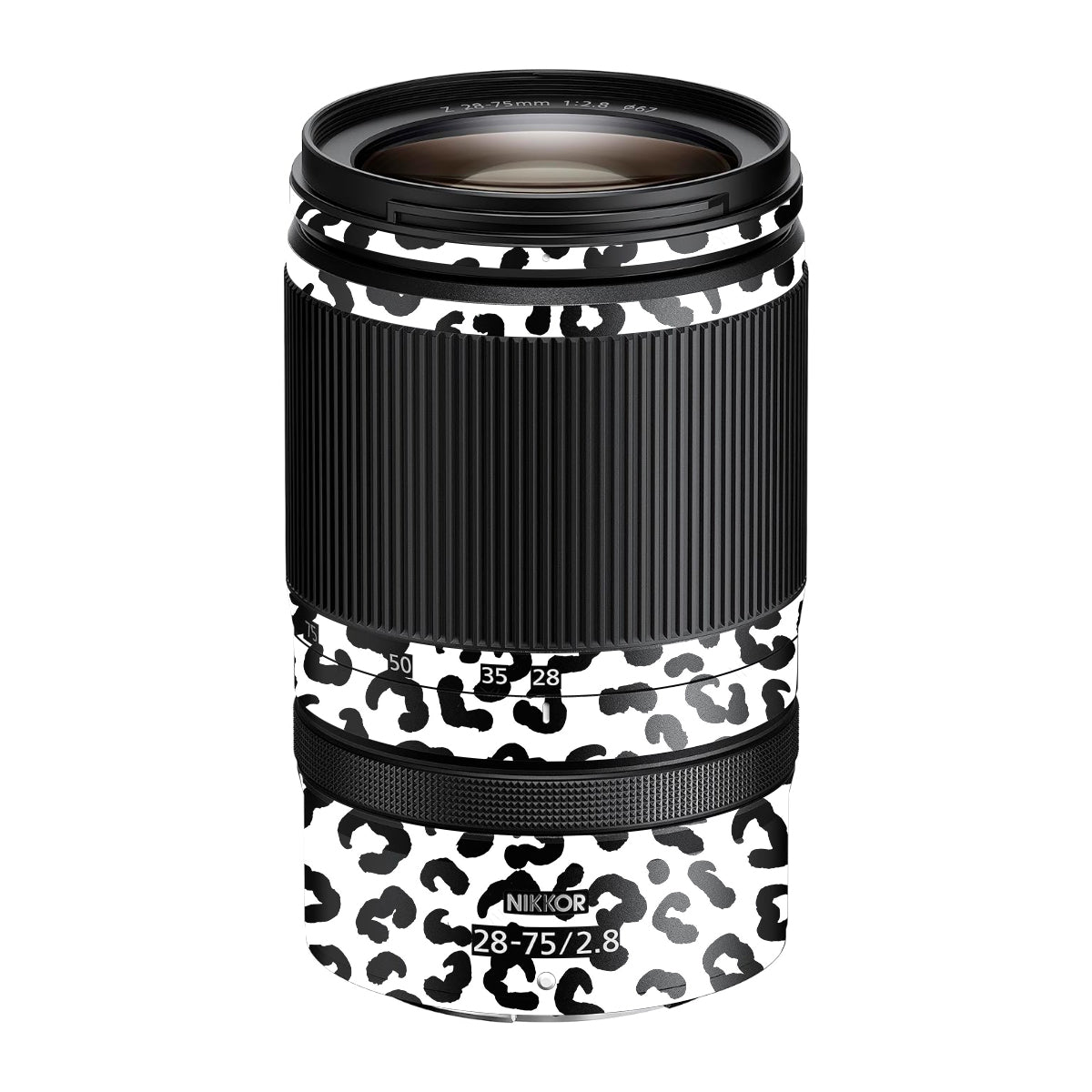 White Leopard Nikon Nikkor Z 28-75mm F/2.8 Camera Lens Skin