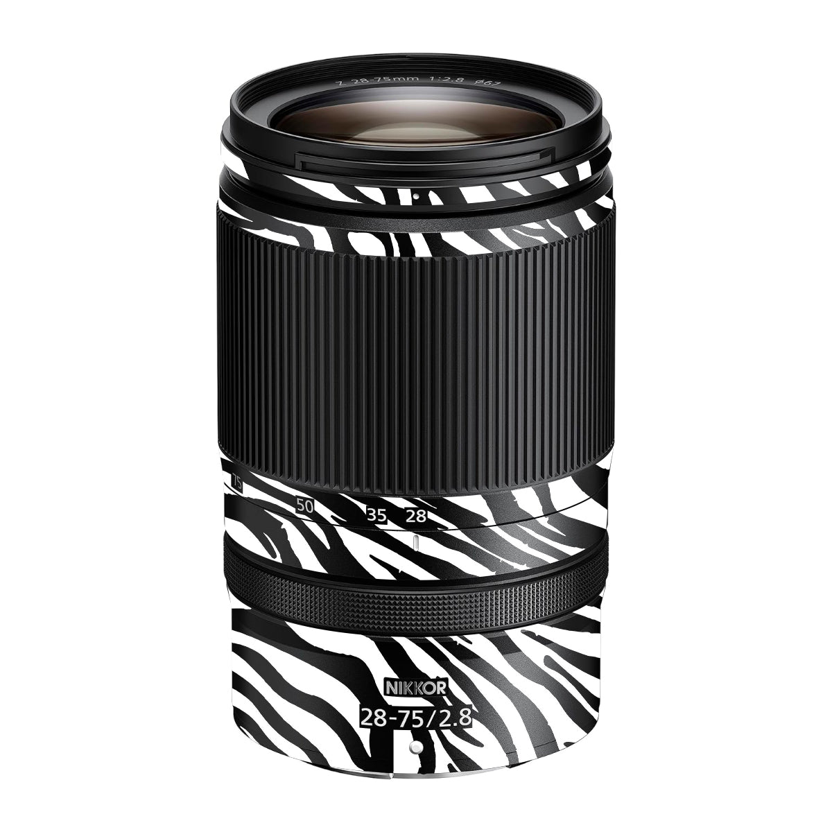 Classic Zebra Stripes Nikon Nikkor Z 28-75mm F/2.8 Camera Lens Skin