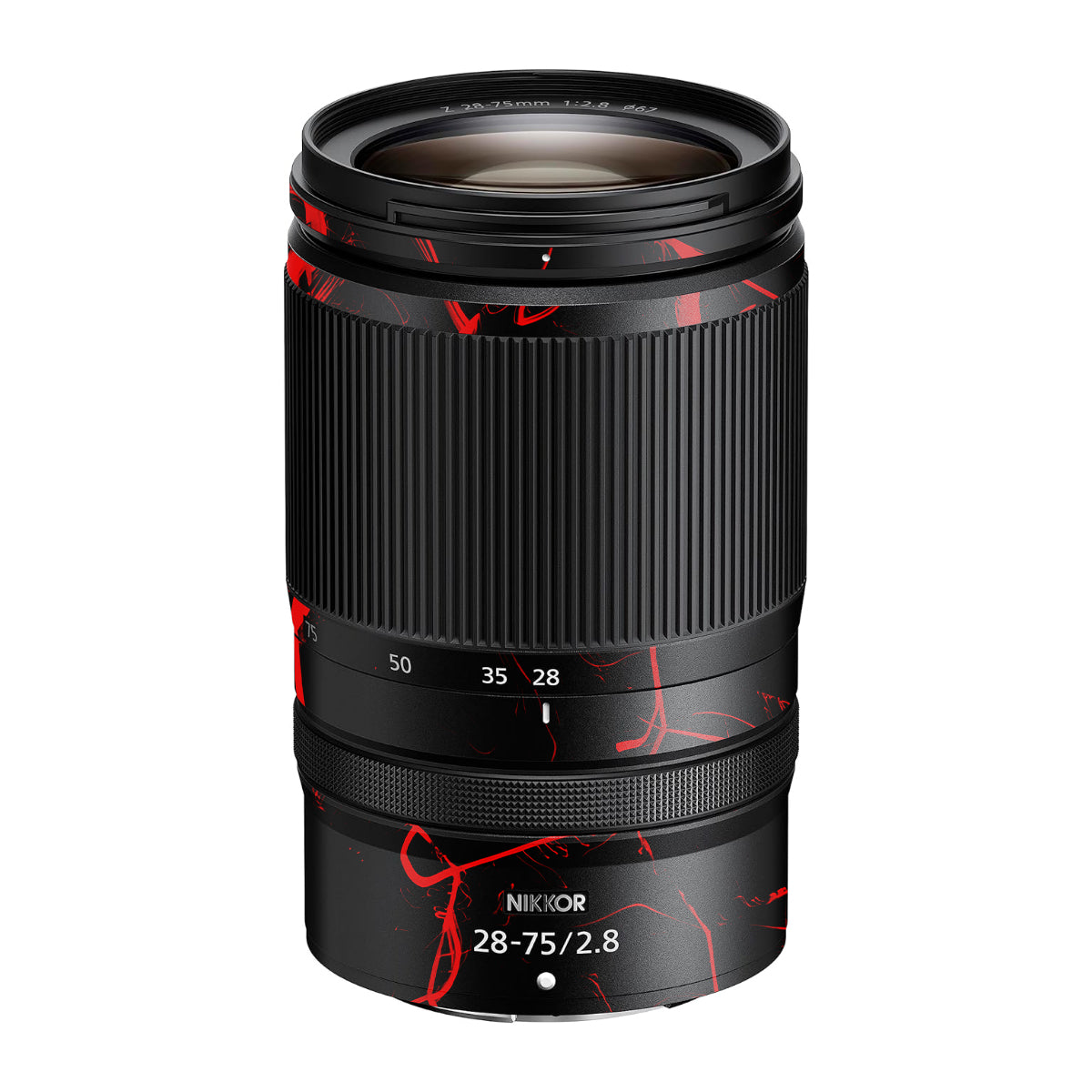 Red Neural Grid Nikon Nikkor Z 28-75mm F/2.8 Camera Lens Skin