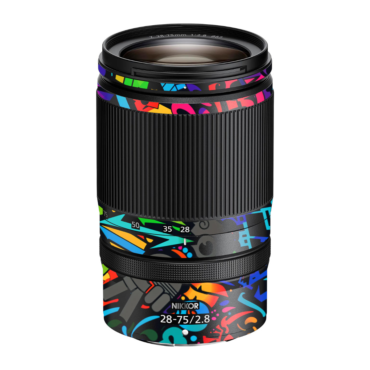 Colorful Urban Street Art Lettering Nikon Nikkor Z 28-75mm F/2.8 Camera Lens Skin