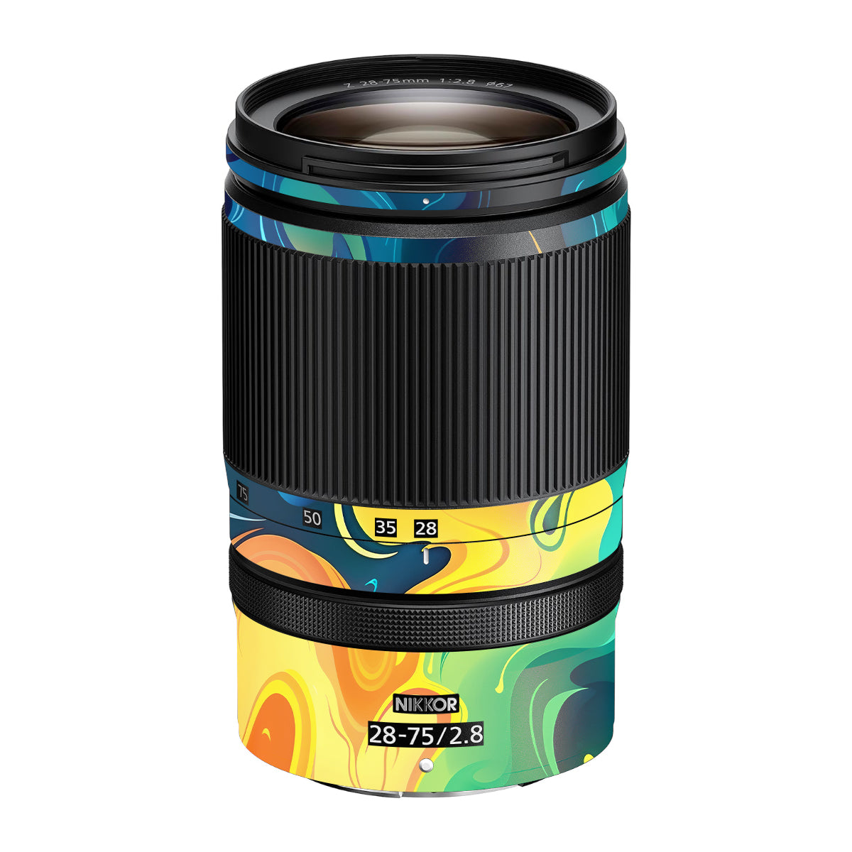 Rainbow Liquid Fusion Nikon Nikkor Z 28-75mm F/2.8 Camera Lens Skin