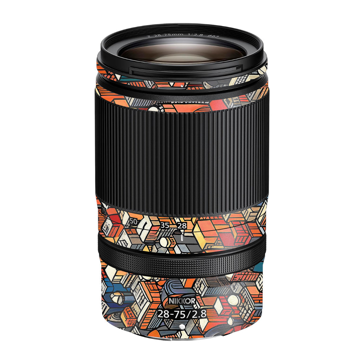 Isometric Cityscape Nikon Nikkor Z 28-75mm F/2.8 Camera Lens Skin