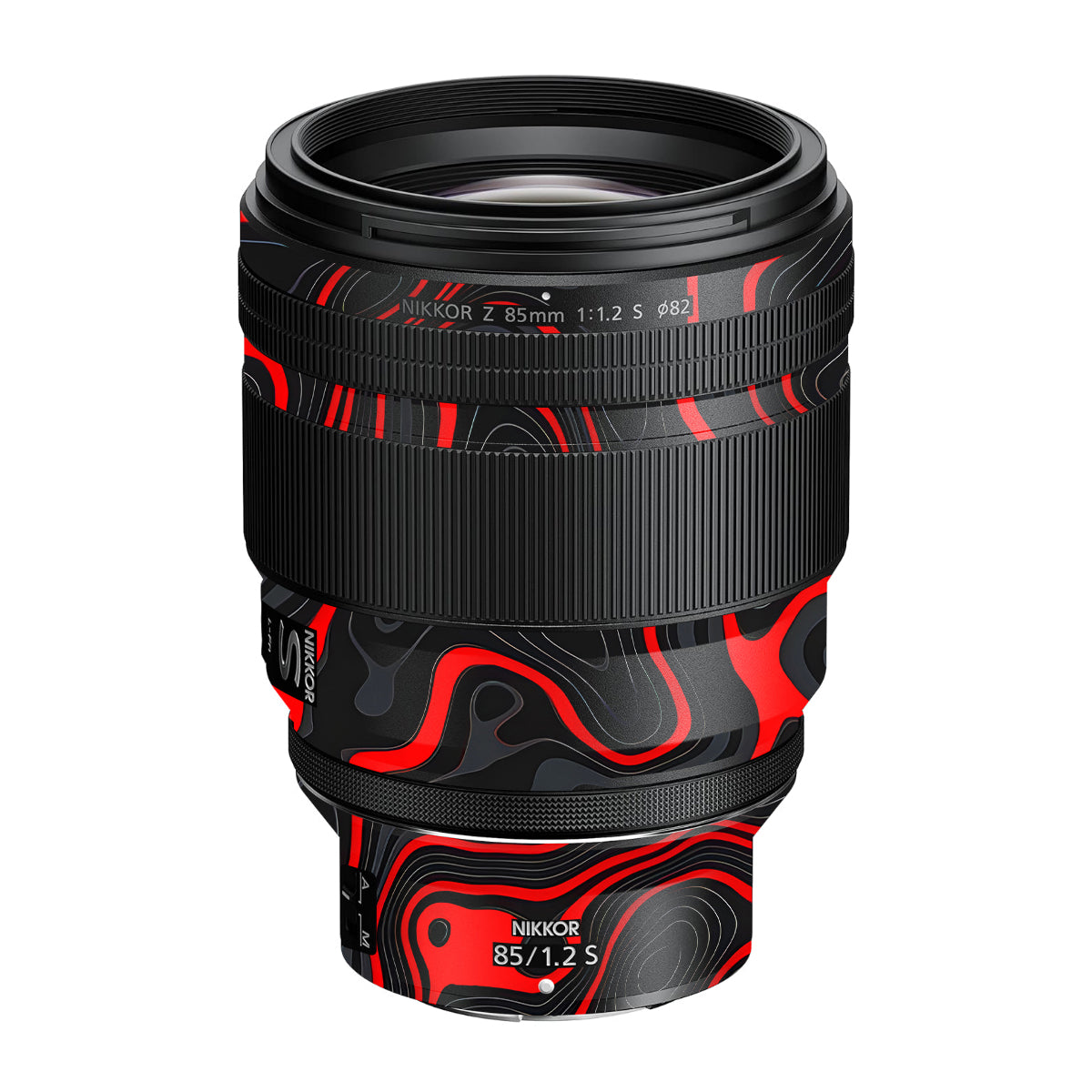 Crimson Waves Nikon Nikkor Z 85mm F/1.2 S Camera Lens Skin