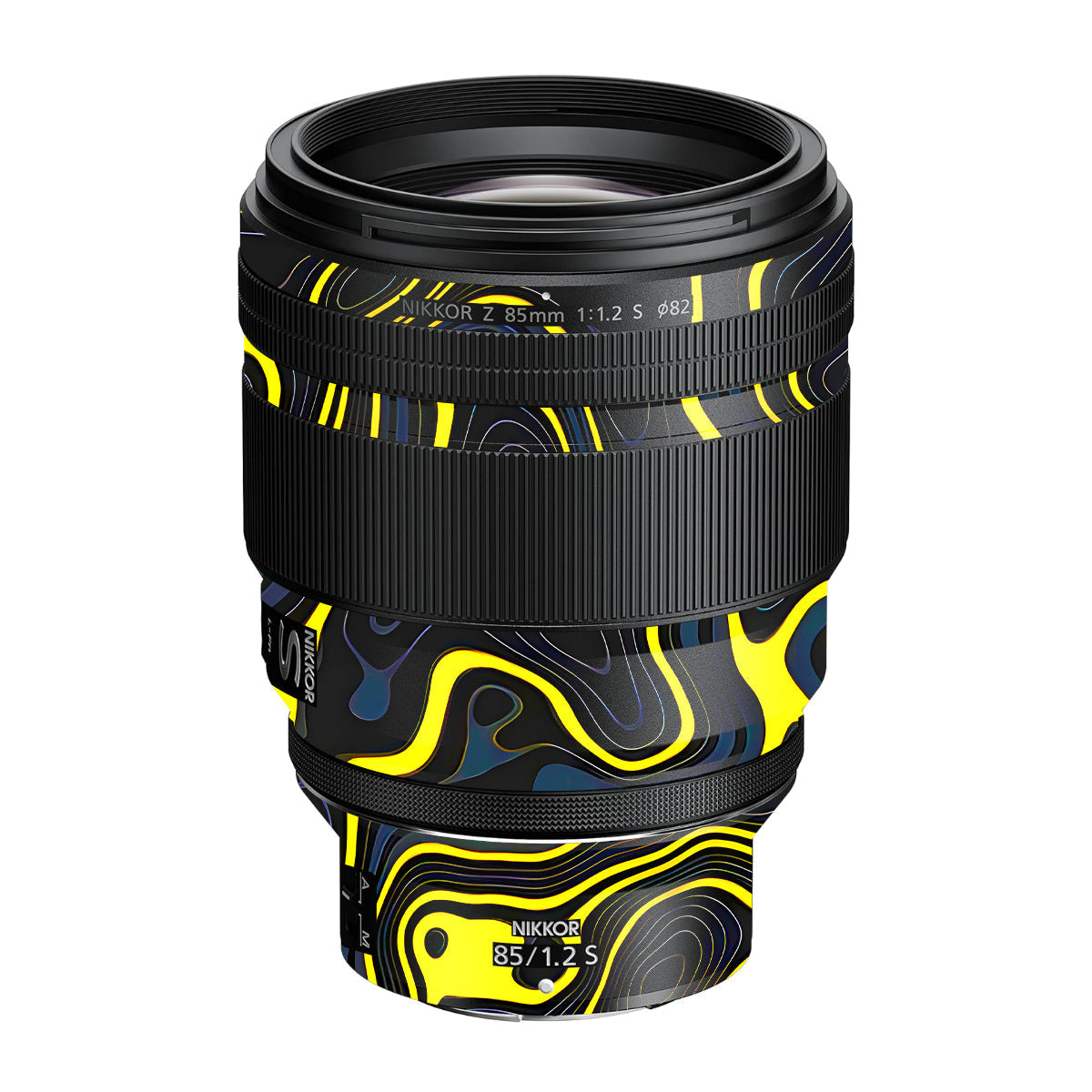 Neon Lava Contours Nikon Nikkor Z 85mm F/1.2 S Camera Lens Skin