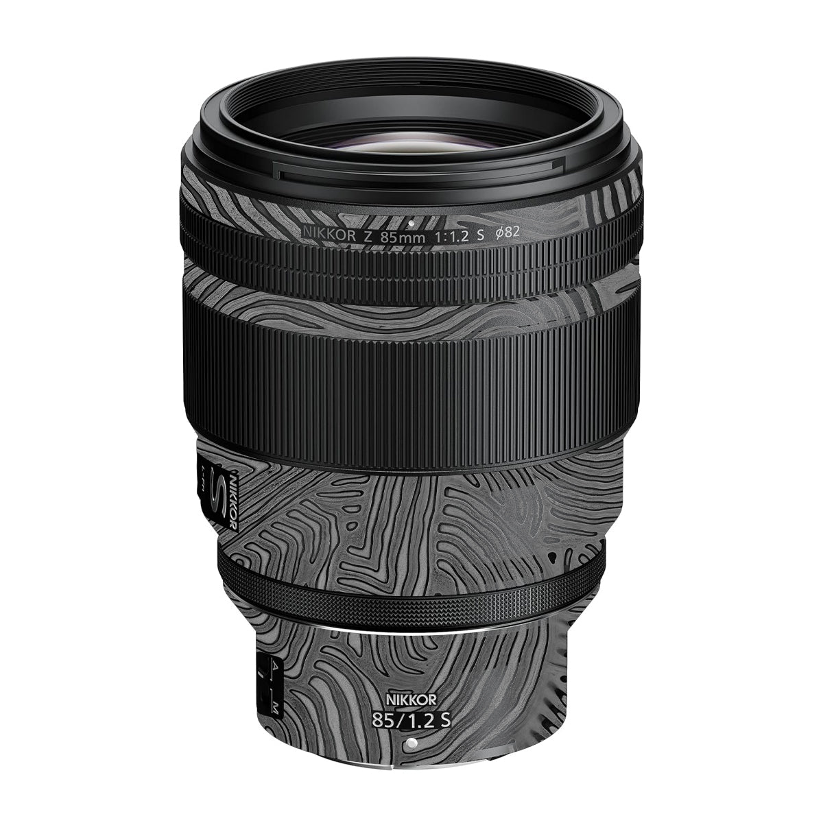 Monochrome Line Maze Nikon Nikkor Z 85mm F/1.2 S Camera Lens Skin