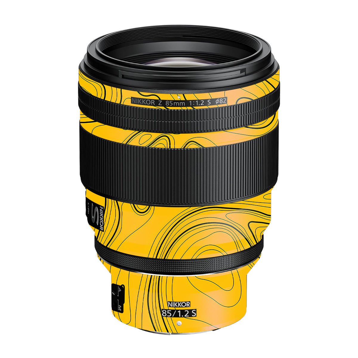 Topographic Map Pattern Nikon Nikkor Z 85mm F/1.2 S Camera Lens Skin