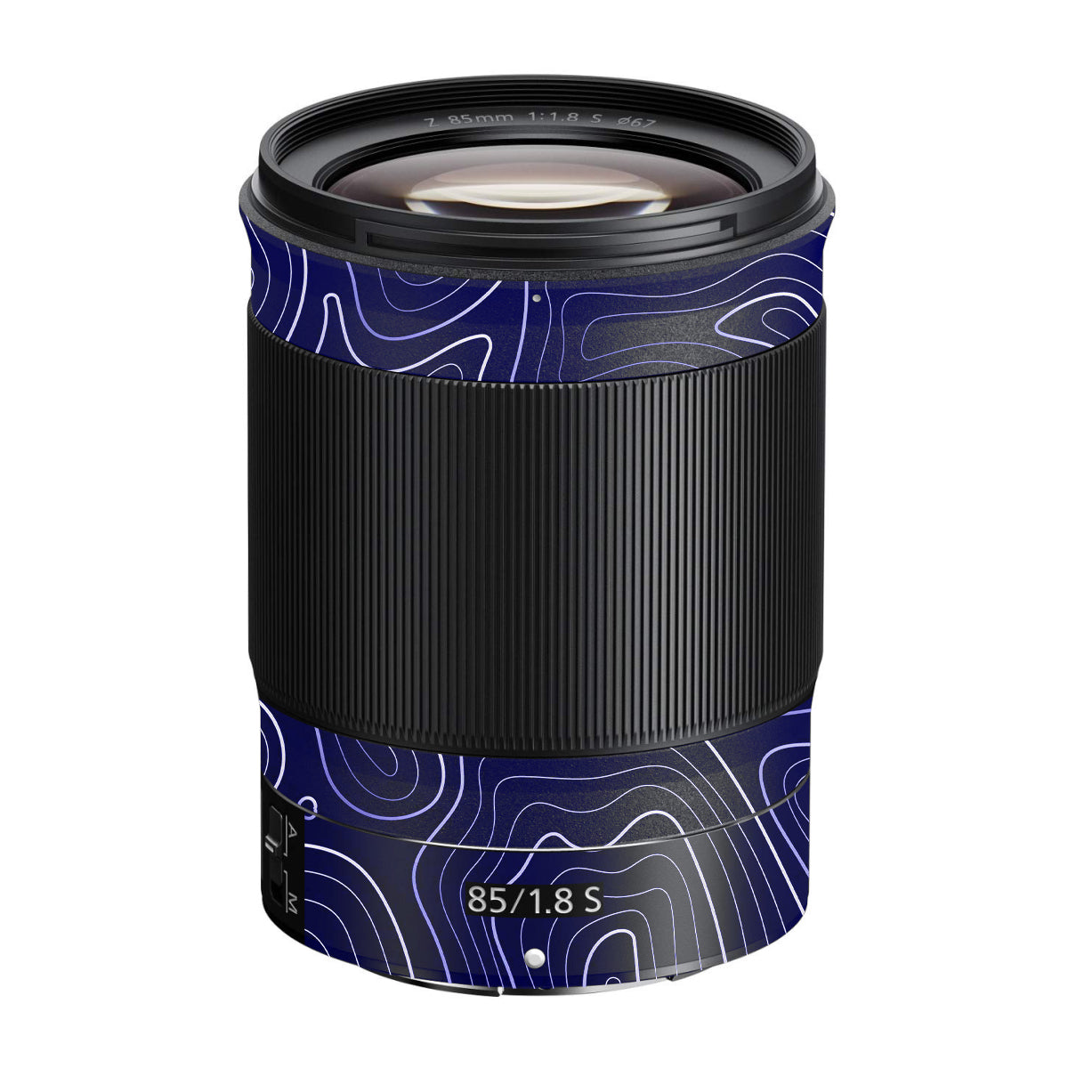 Deep Blue Contour Nikon Nikkor Z 85mm F/1.8 S Camera Lens Skin