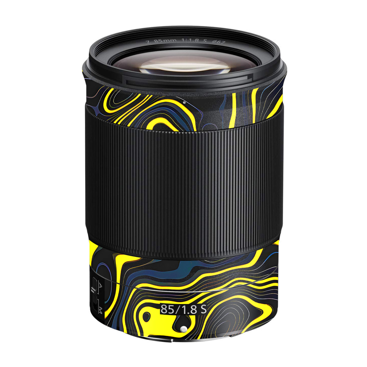 Neon Lava Contours Nikon Nikkor Z 85mm F/1.8 S Camera Lens Skin