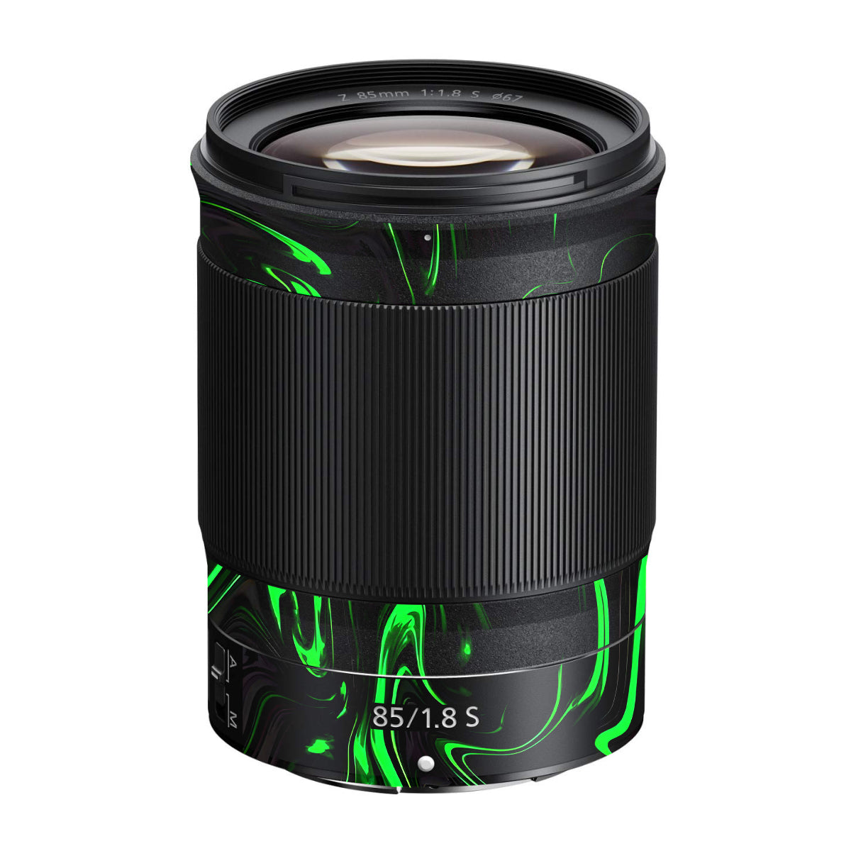 Green Liquid Pattern Nikon Nikkor Z 85mm F/1.8 S Camera Lens Skin