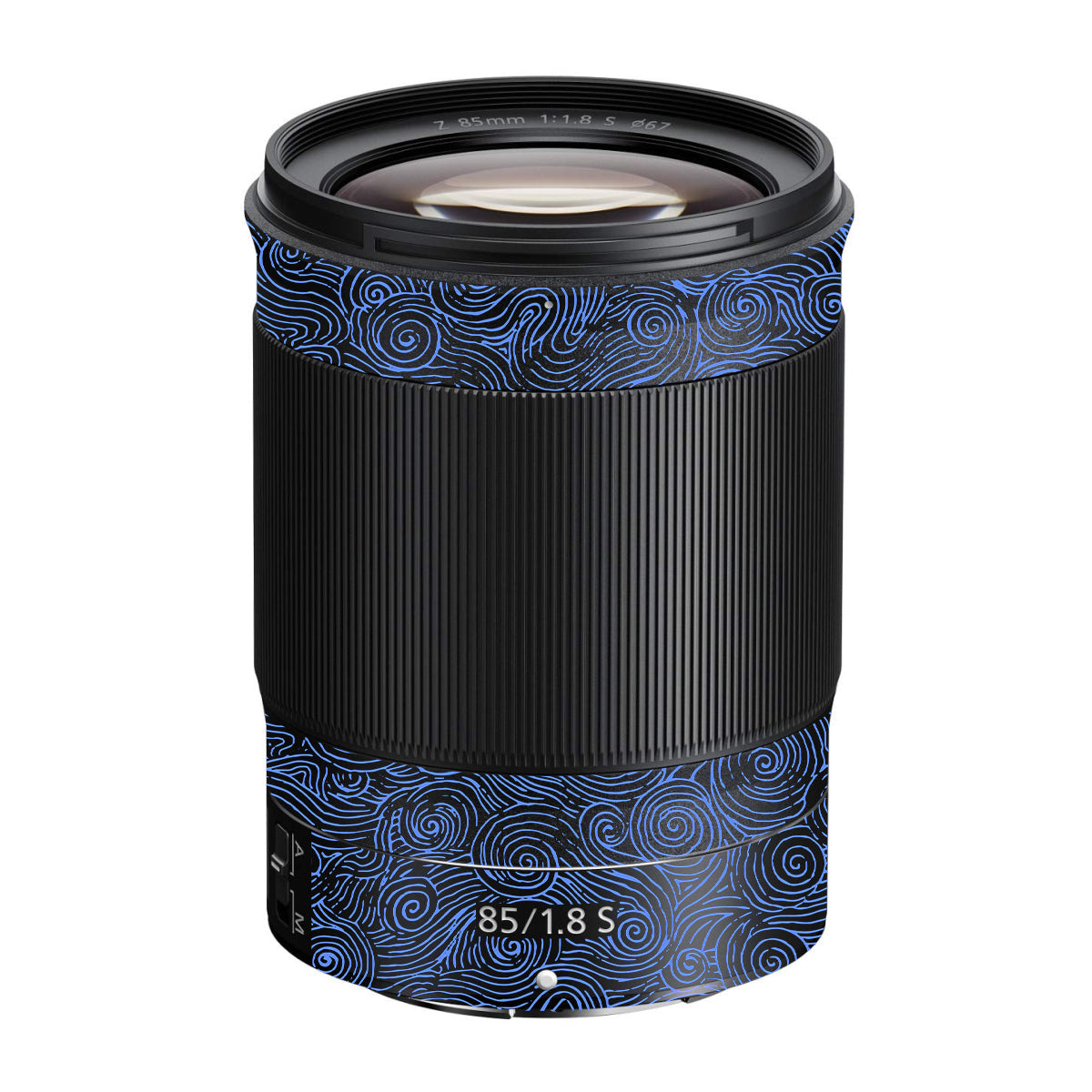 Blue Spirals Nikon Nikkor Z 85mm F/1.8 S Camera Lens Skin