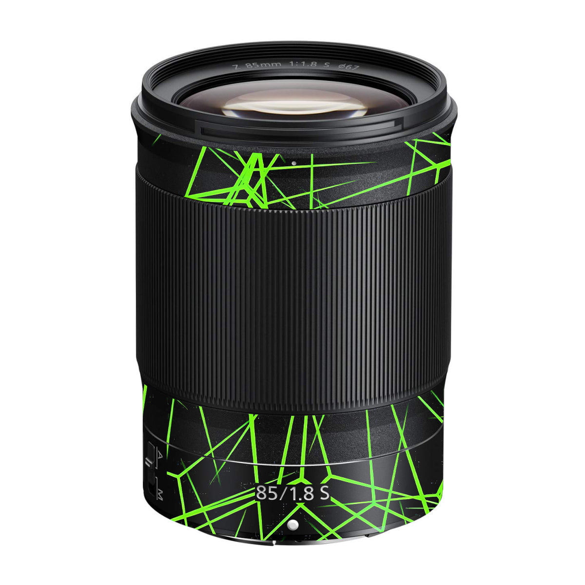 Neon Grid Nikon Nikkor Z 85mm F/1.8 S Camera Lens Skin