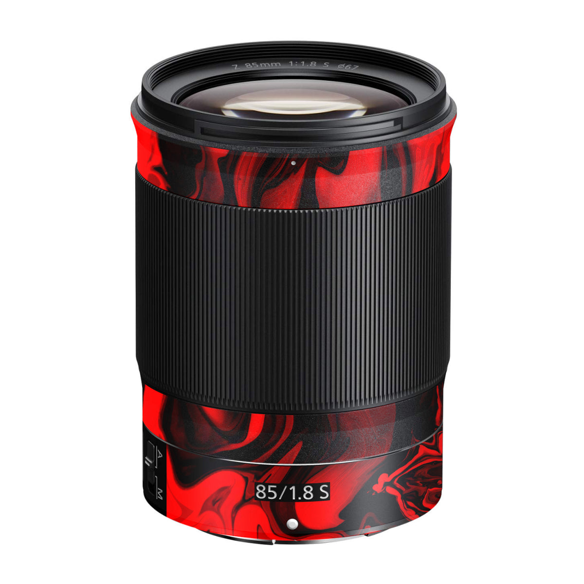 Red Lava Flow Nikon Nikkor Z 85mm F/1.8 S Camera Lens Skin
