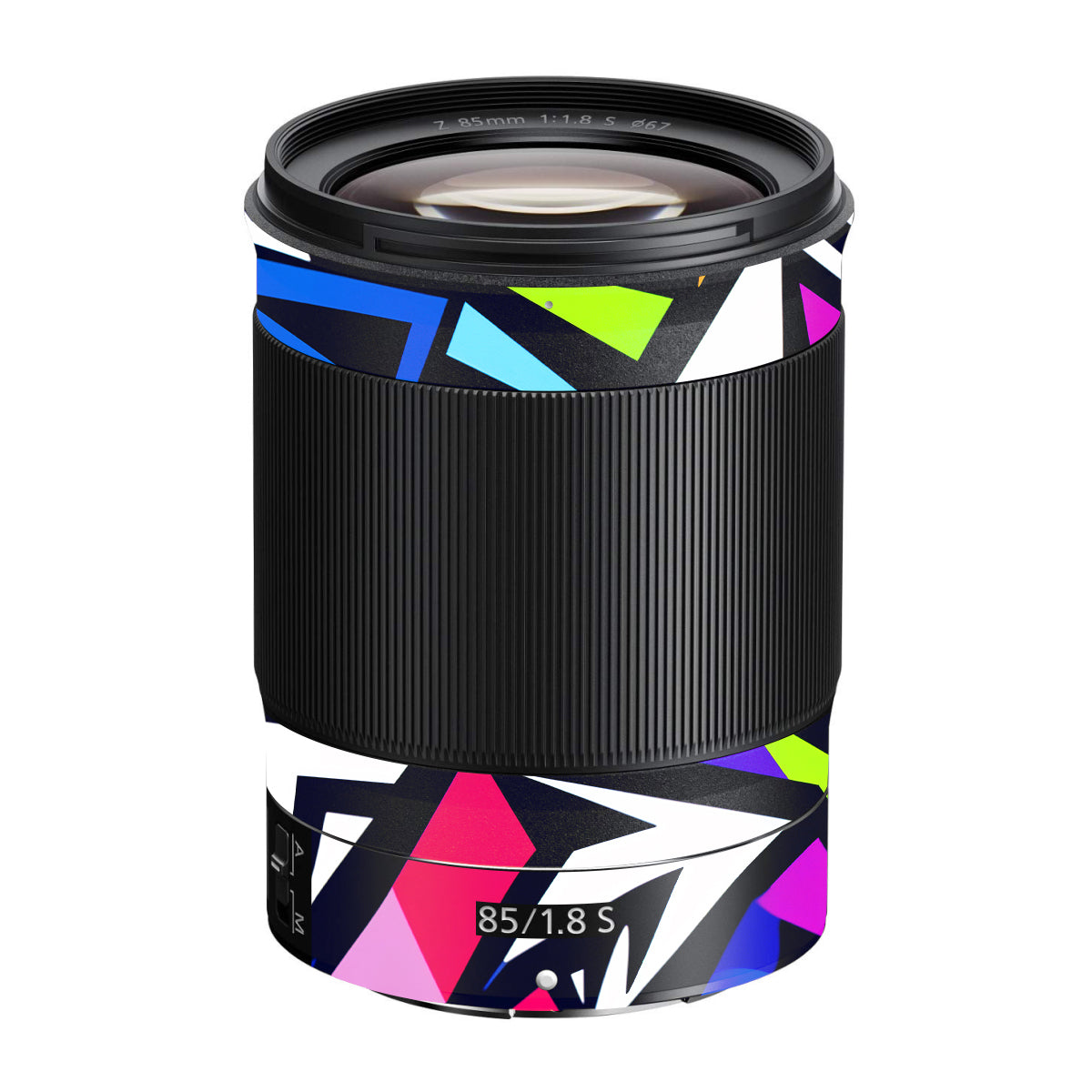 Bold Geometric Pop Nikon Nikkor Z 85mm F/1.8 S Camera Lens Skin