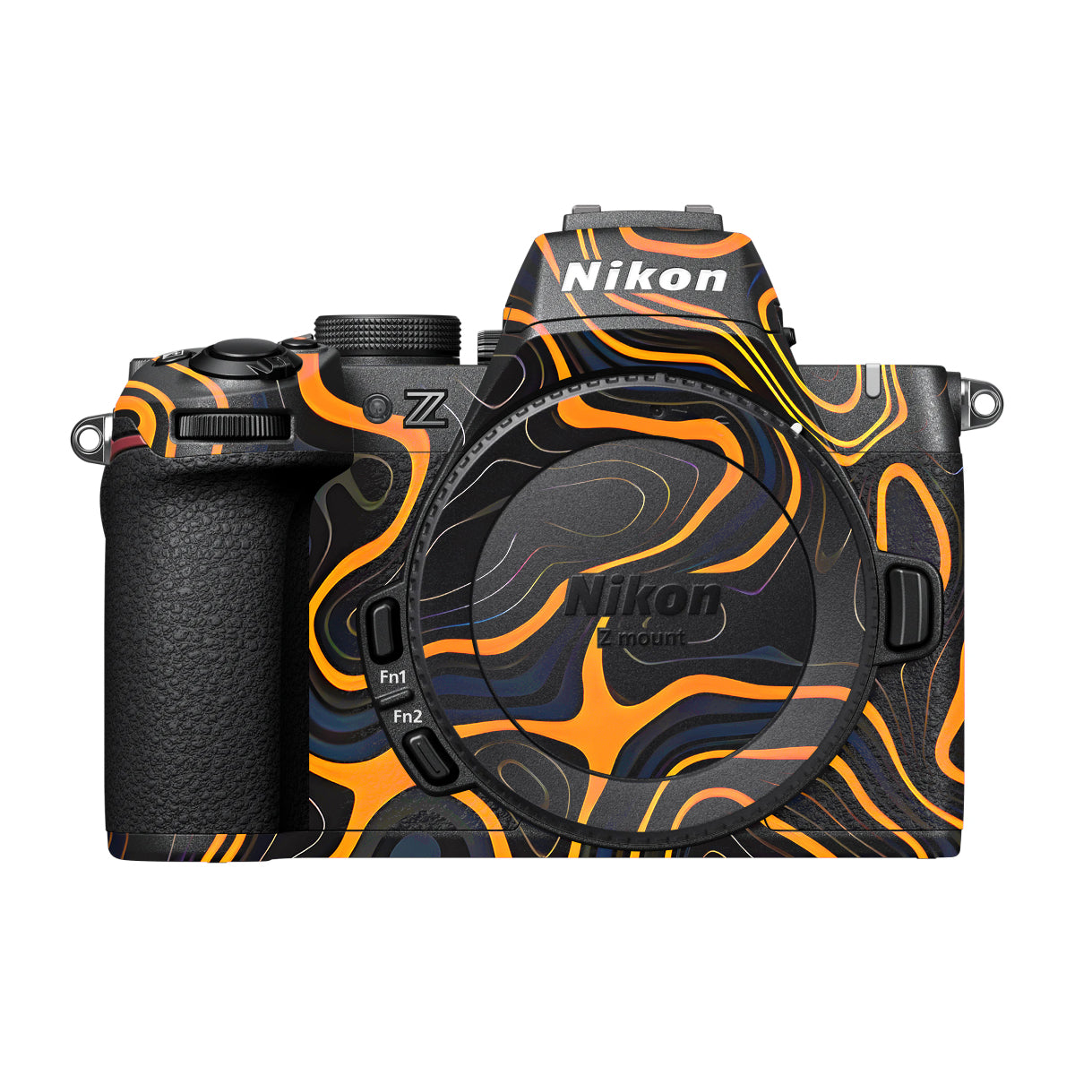 Amber Topographic Waves Nikon Z50 II Camera Skin