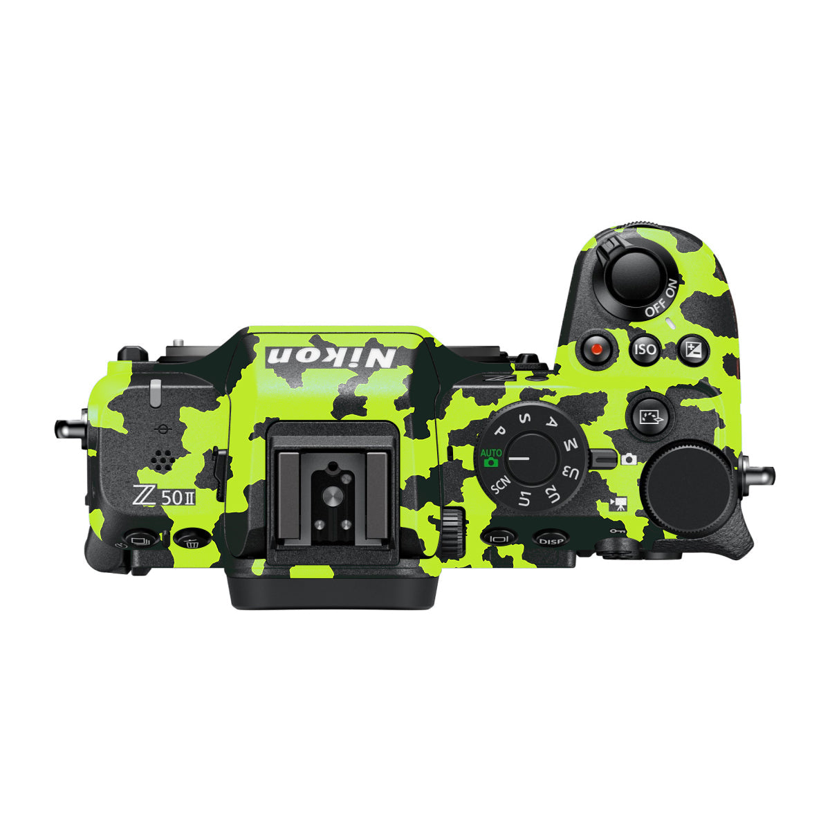 Neon Green Splatter Nikon Z50 II Camera Skin