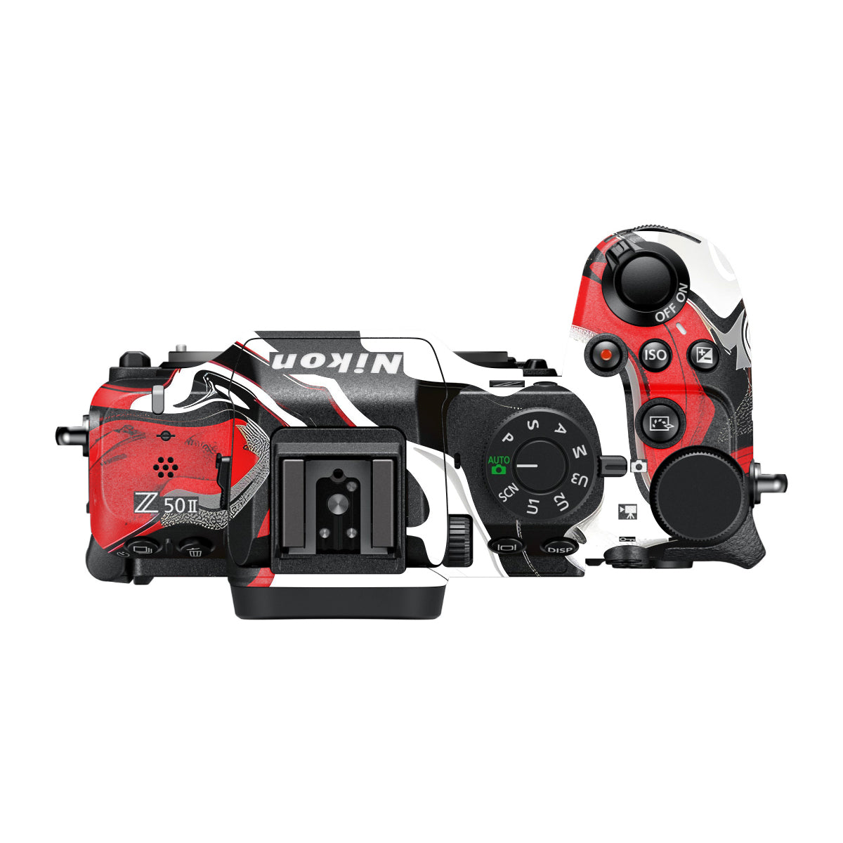 Scarlet and White Motion Nikon Z50 II Camera Skin
