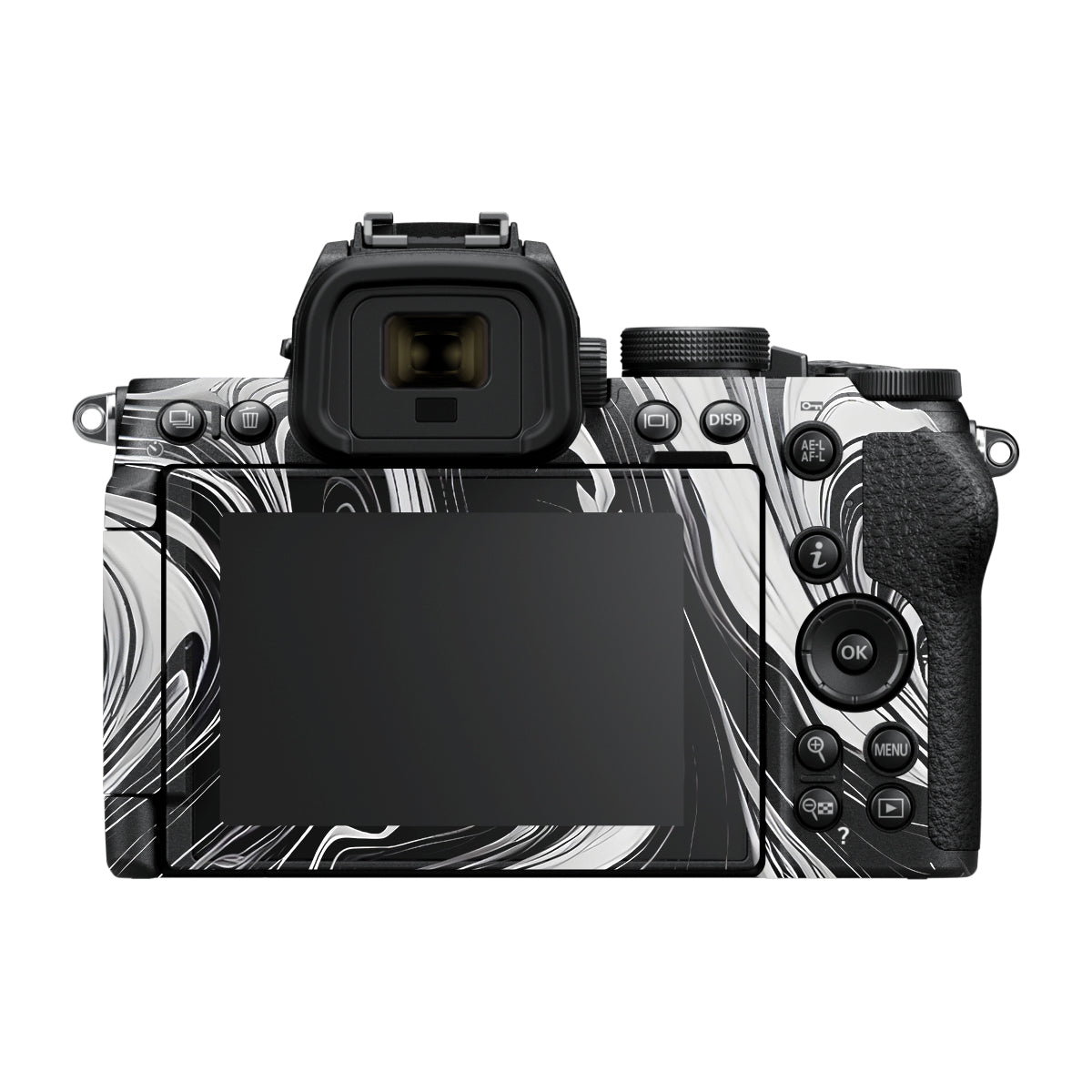 Black and White Marble Nikon Z50 II Camera Skin