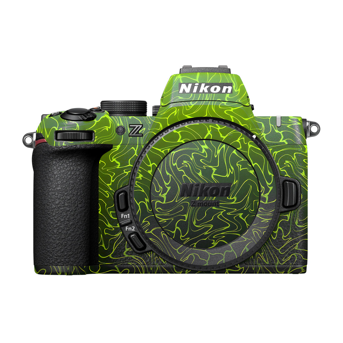 Lime Yellow to Black Gradient Nikon Z50 II Camera Skin