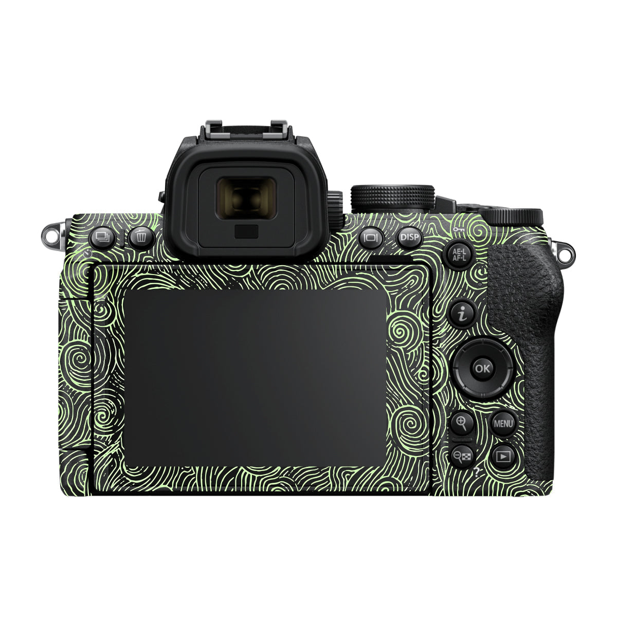 Green Spirals Nikon Z50 II Camera Skin