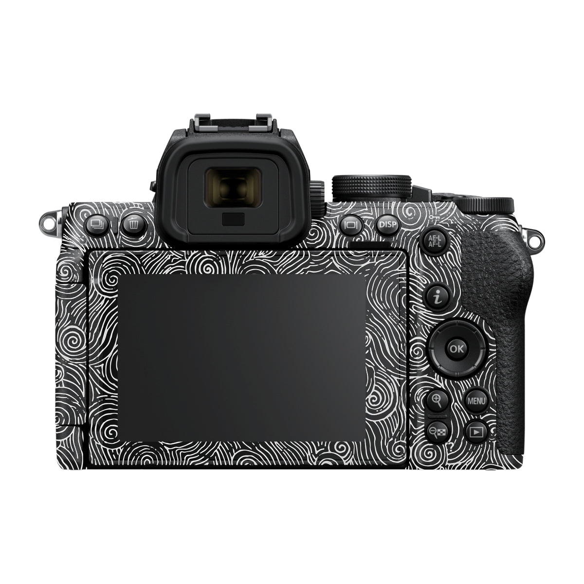 White Spirals Nikon Z50 II Camera Skin