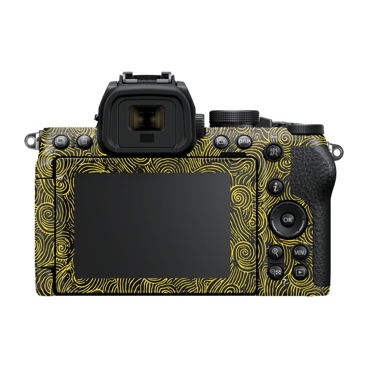 Yellow Spirals Nikon Z50 II Camera Skin