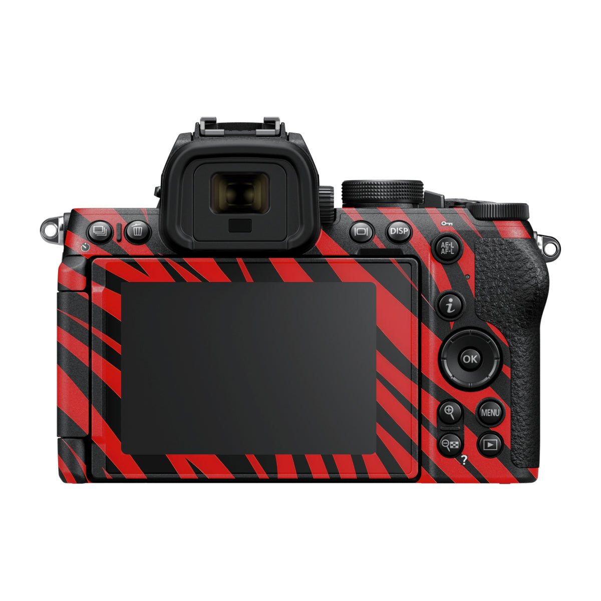 Red and Black Stripes Nikon Z50 II Camera Skin