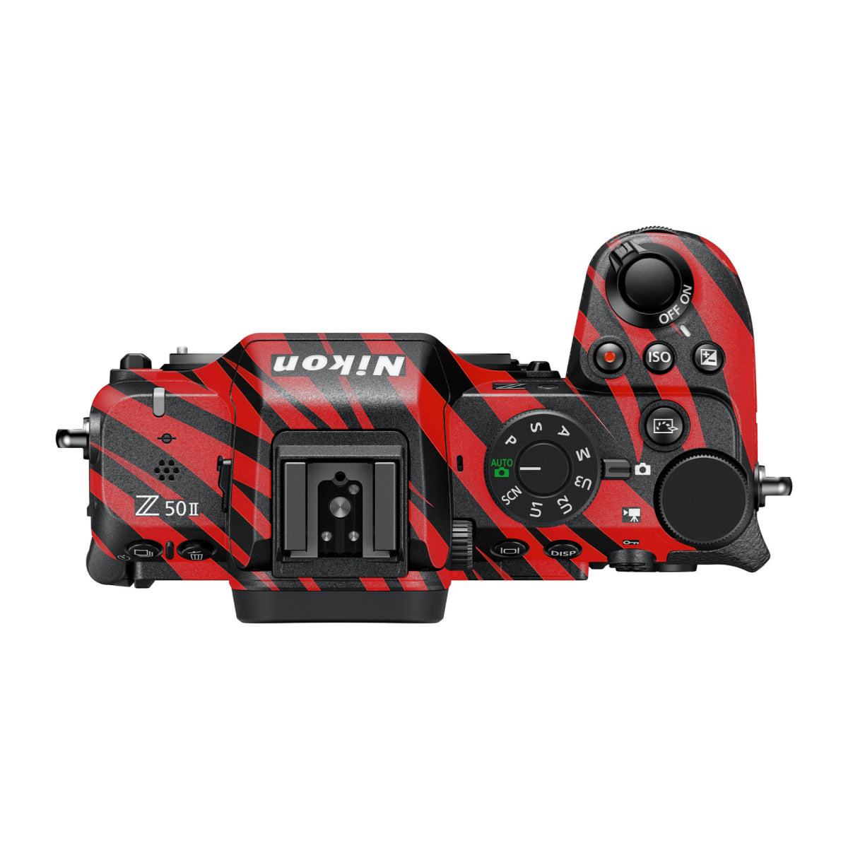 Red and Black Stripes Nikon Z50 II Camera Skin