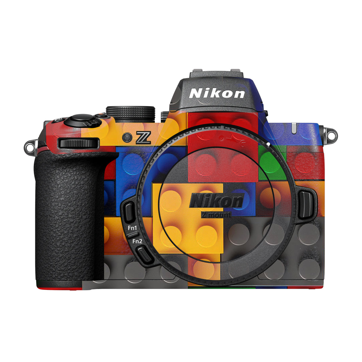 Colorful LEGO Brick Wall Pattern Nikon Z50 II Camera Skin