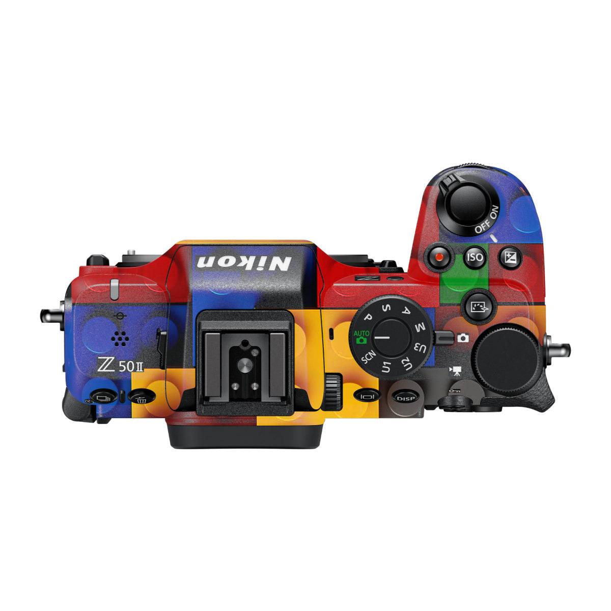 Colorful LEGO Brick Wall Pattern Nikon Z50 II Camera Skin