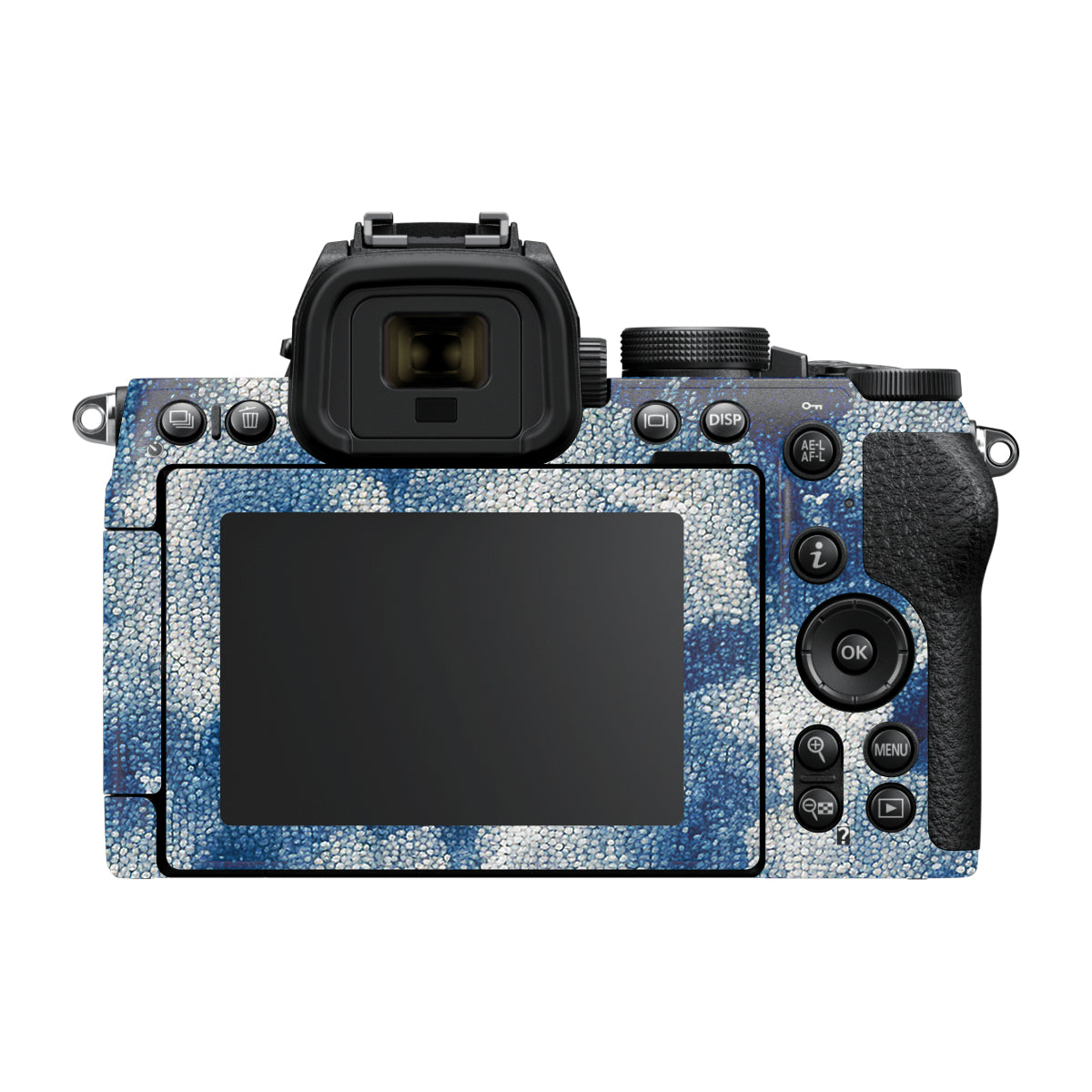 Blue Watercolor Fabric Nikon Z50 II Camera Skin