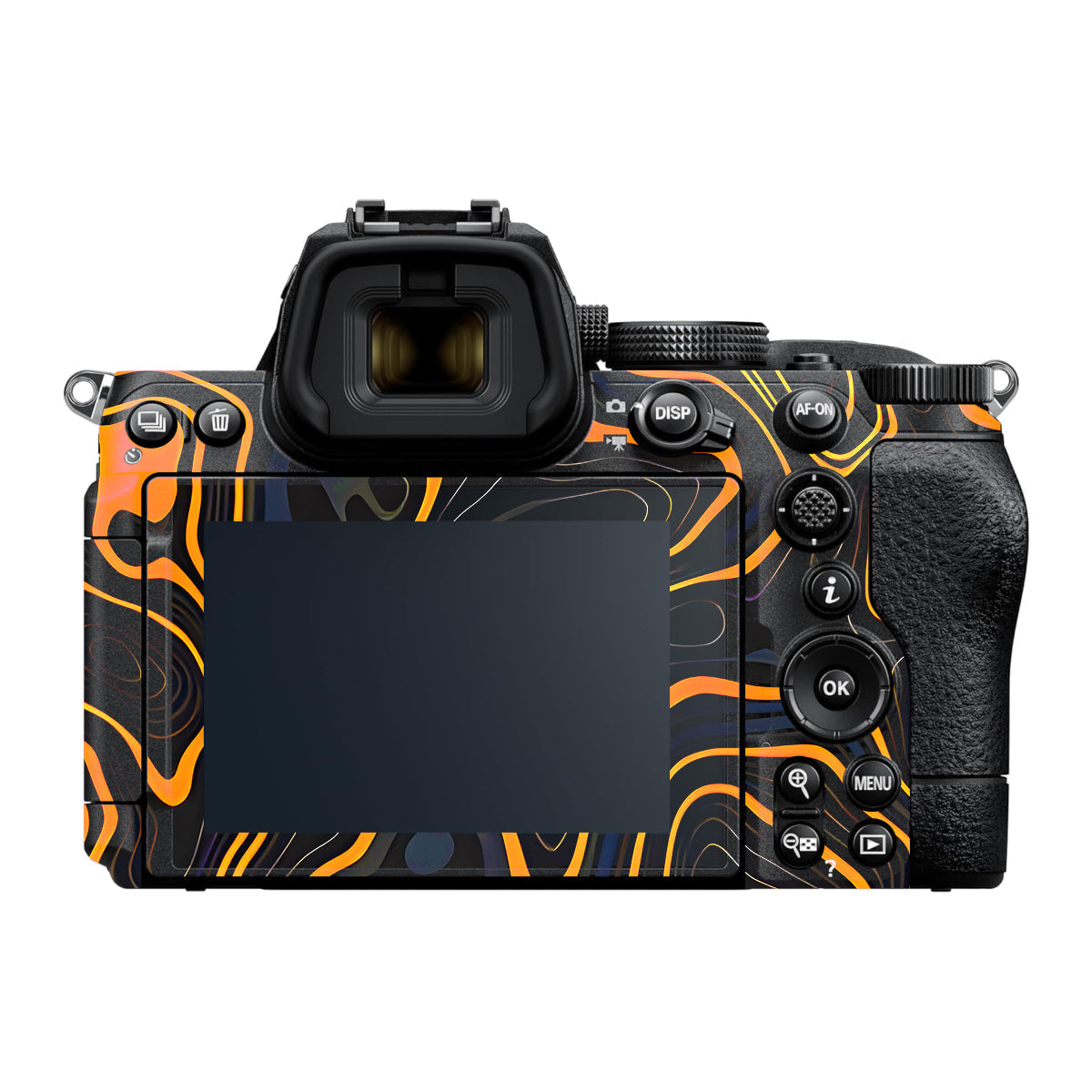 Amber Topographic Waves Nikon Z5 II Camera Skin
