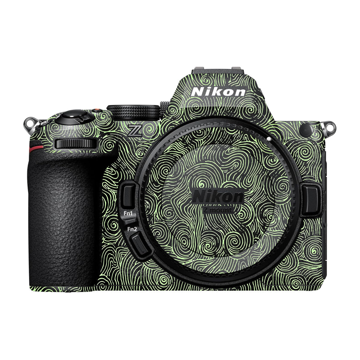 Green Spirals Nikon Z5 II Camera Skin