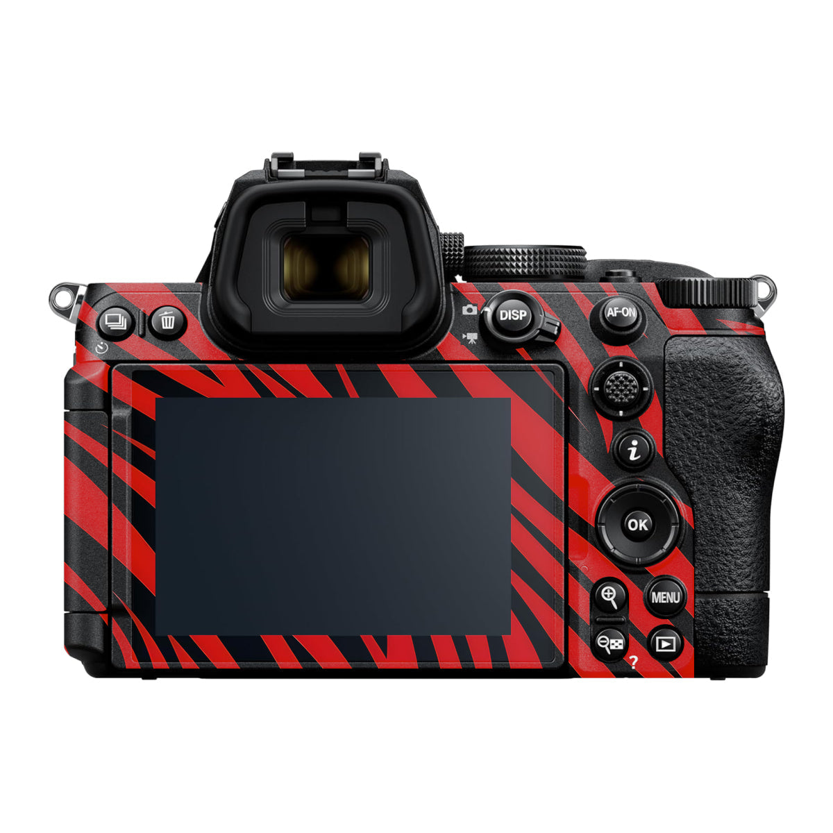 Red and Black Stripes Nikon Z5 II Camera Skin