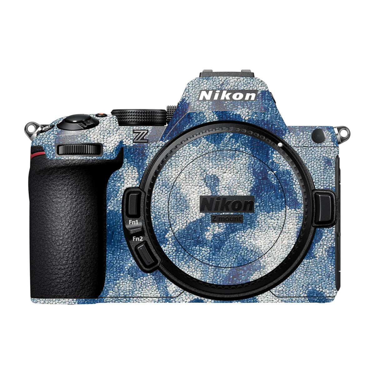 Blue Watercolor Fabric Nikon Z5 II Camera Skin