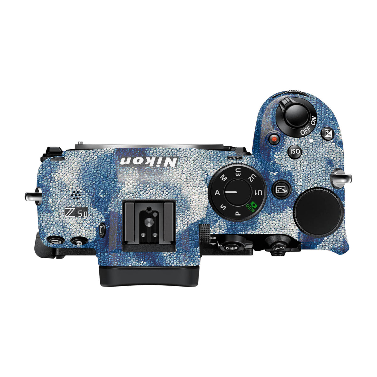 Blue Watercolor Fabric Nikon Z5 II Camera Skin