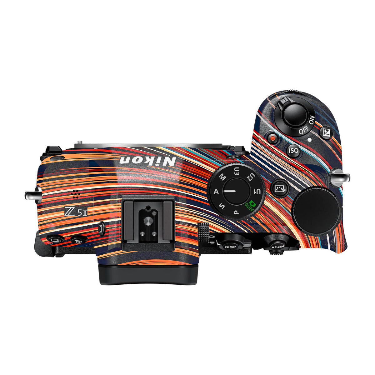 Retro Abstract Striped Swirl Nikon Z5 II Camera Skin