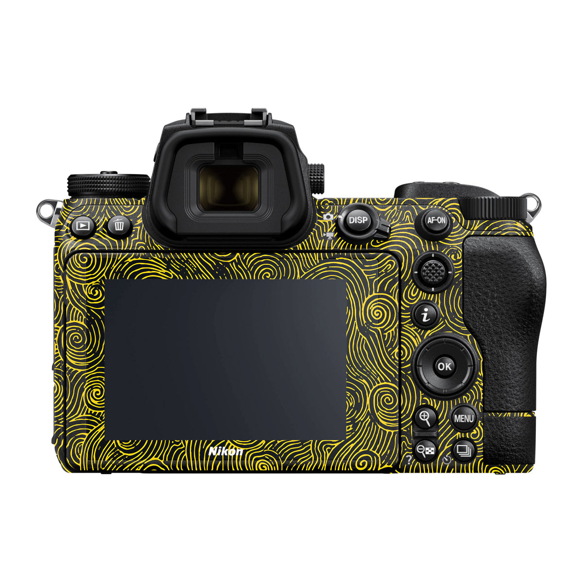 Yellow Spirals Nikon Z6 Camera Skin