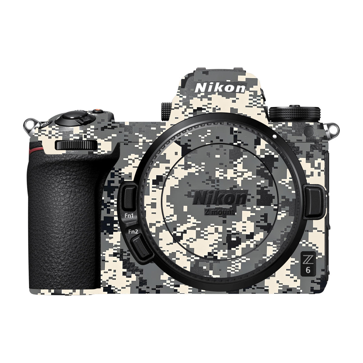 Grey Black Pixel Nikon Z6 Camera Skin