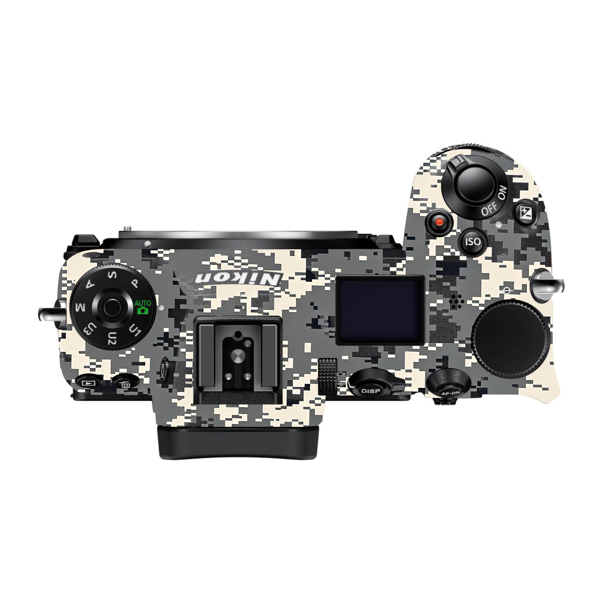 Grey Black Pixel Nikon Z6 Camera Skin